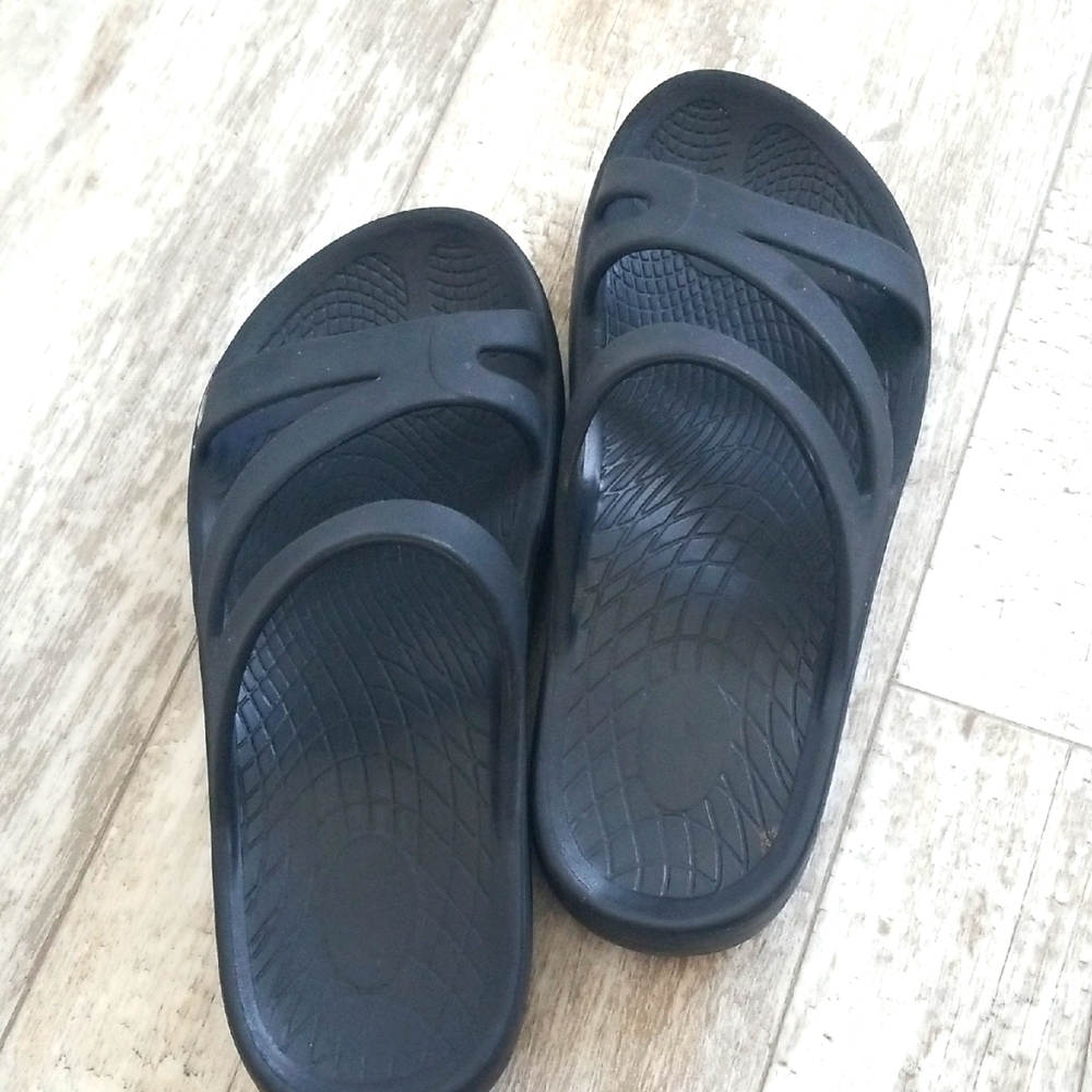 Black Slide Sandals
